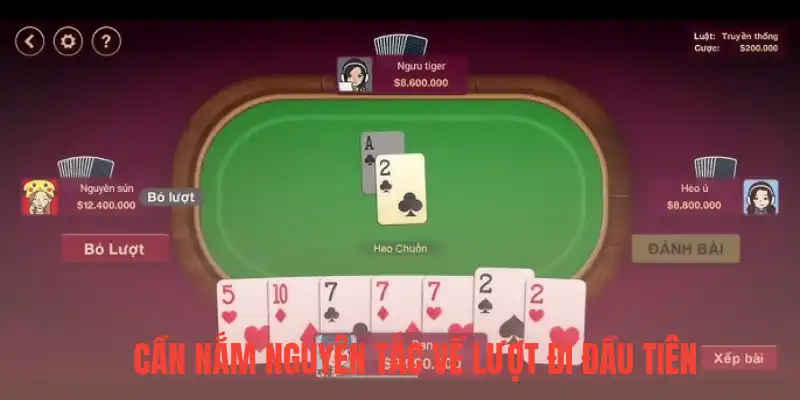 Cần nắm nguyên tắc về lượt đi đầu tiên