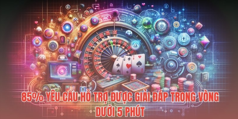 85% yêu cầu hỗ trợ được giải đáp trong vòng dưới 5 phút