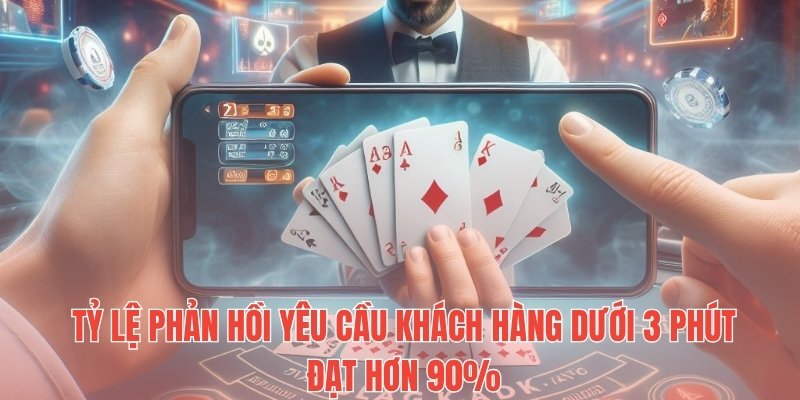 Tỷ lệ phản hồi yêu cầu khách hàng dưới 3 phút đạt hơn 90%